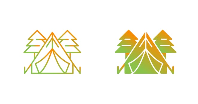 Tent Vector Icon