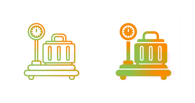 Luggage Scale Vector Icon
