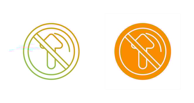 No Passing Vector Icon