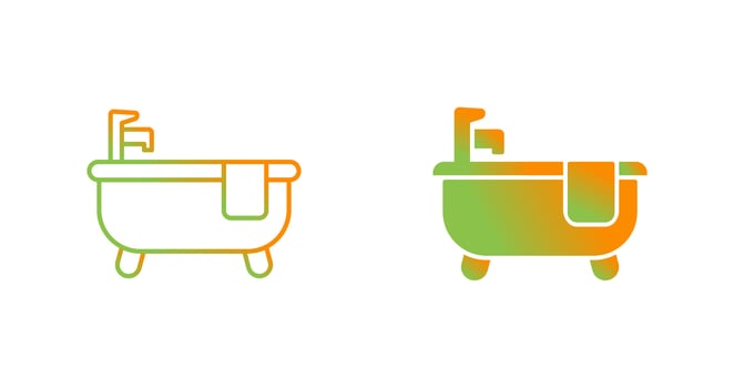 Bathtub Vector Icon
