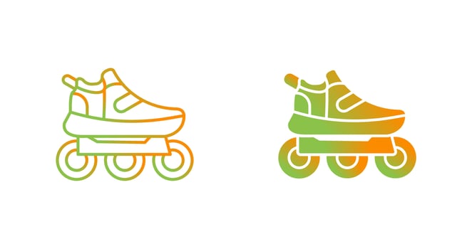 Roller Skates Vector Icon