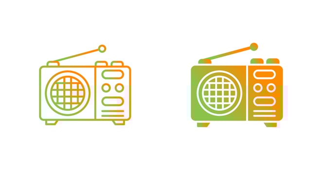 Radio Vector Icon