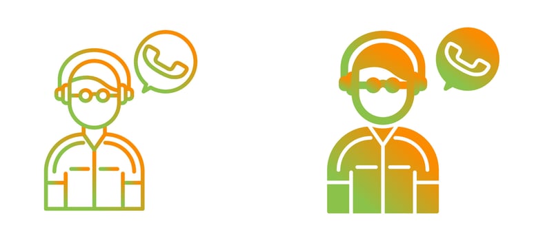 Contact Us Vector Icon