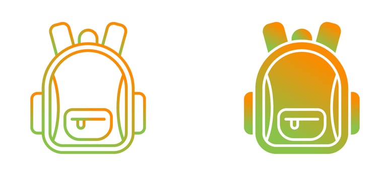 Backpack Vector Icon