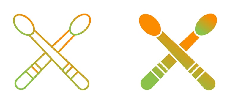 Drumsticks Vector Icon