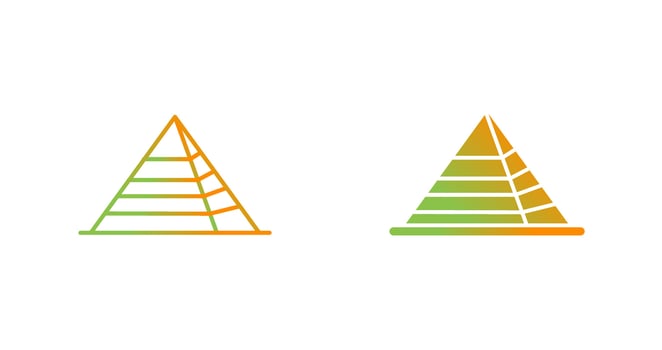 Pyramid Vector Icon