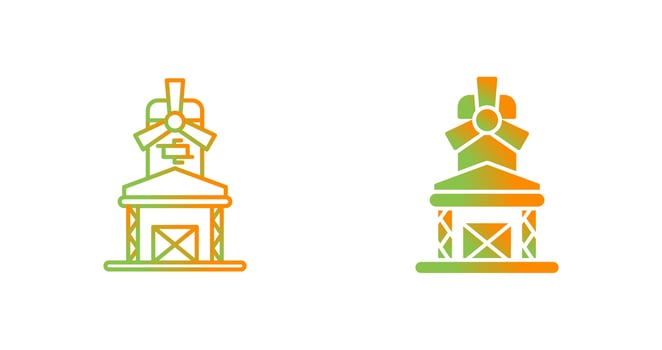 Mill Vector Icon