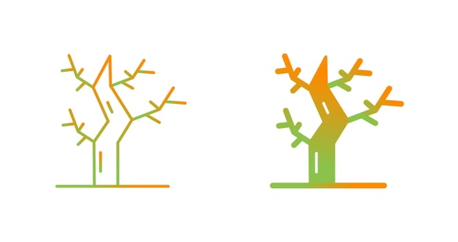 Dry Tree Vector Icon