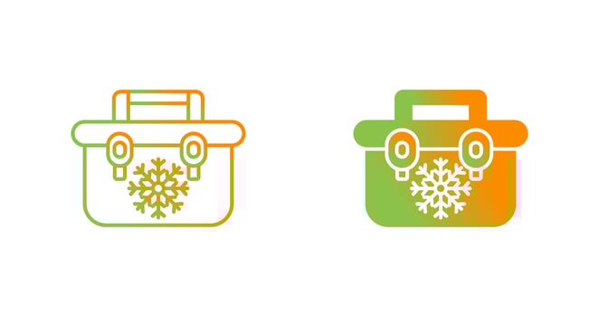 Portable Fridge Vector Icon