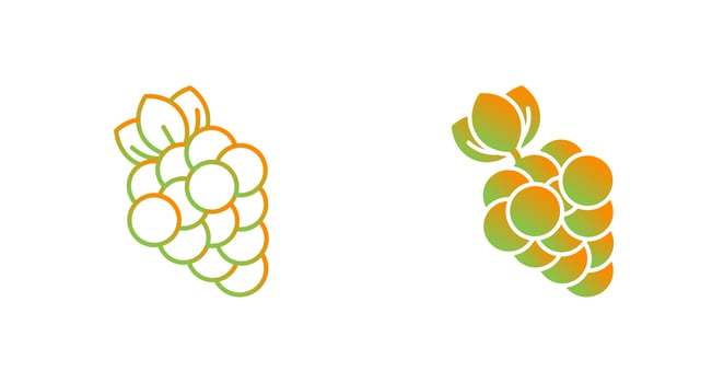 Grapes Vector Icon