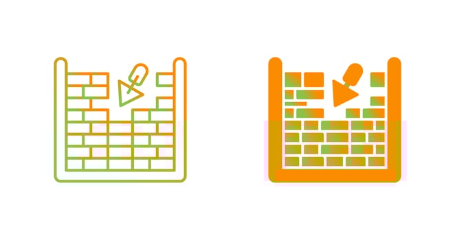 Masonry Vector Icon