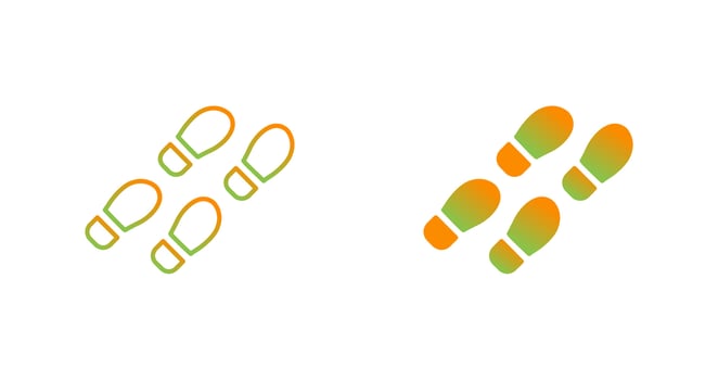 Footprint Vector Icon