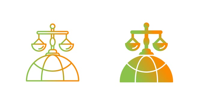 International Law Vector Icon