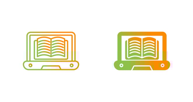 Online Learning Vector Icon