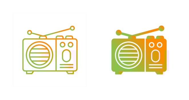 Radio Vector Icon