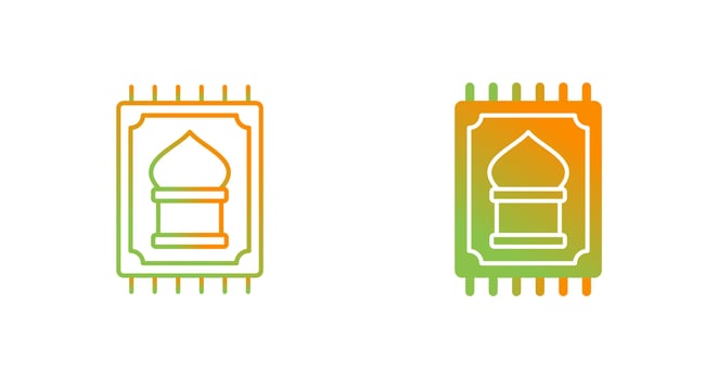 Prayer Rug Vector Icon