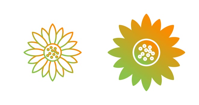 Sunflower Vector Icon