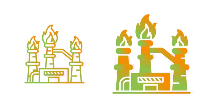 Natural Gas Vector Icon