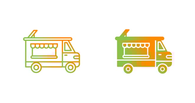Bakery Truck Vector Icon