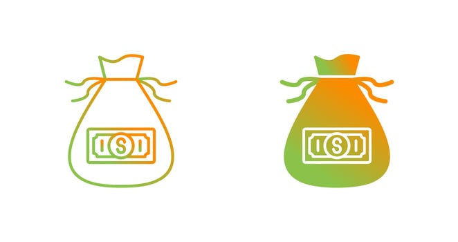 Money Bag Vector Icon