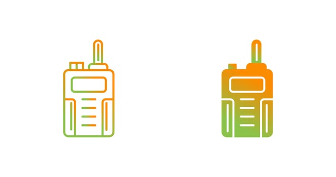 Walkie Talkie Vector Icon