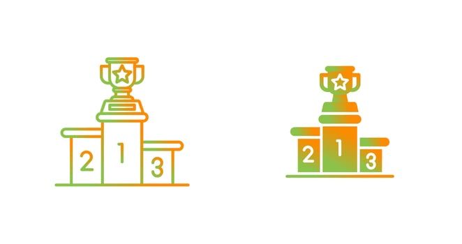 Podium Vector Icon