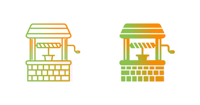 Water Well Vector Icon
