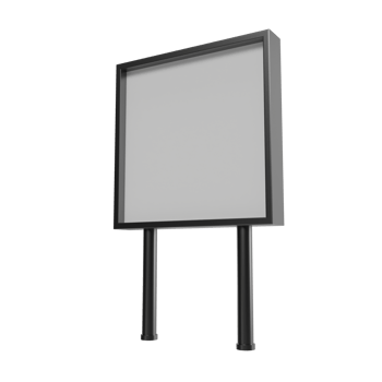 blank billboard. 3d render png