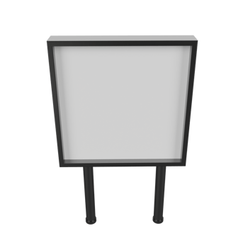 blank billboard. 3d render png