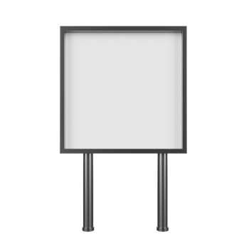 blank billboard. 3d render png