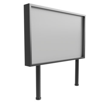 blank billboard. 3d render png