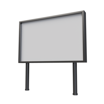 blank billboard. 3d render png