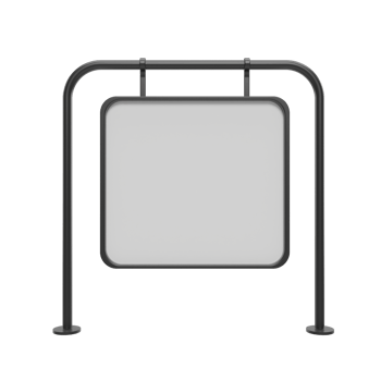 blank billboard. 3d render png