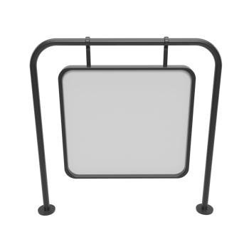 blank billboard. 3d render png