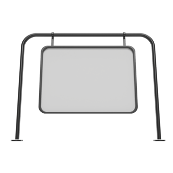 blank billboard. 3d render png