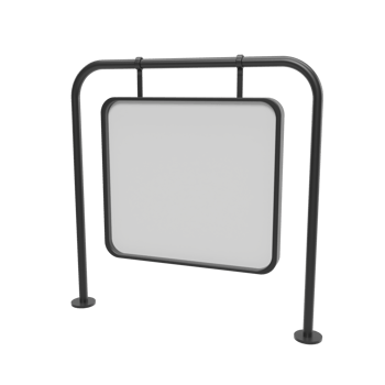 blank billboard. 3d render png