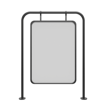 blank billboard. 3d render png
