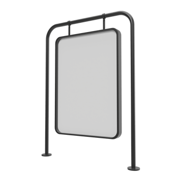 blank billboard. 3d render png