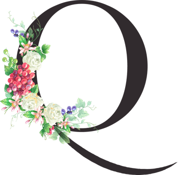 Alphabet and numbers Grape fruit watercolor, Wedding flower letter png