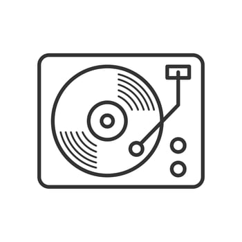 Vinyl record player icon vector design templates