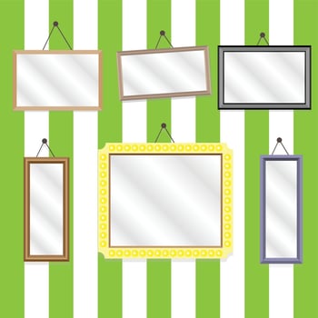 Set picture frames vector