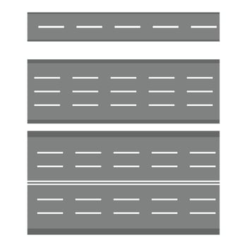Set of road vector
