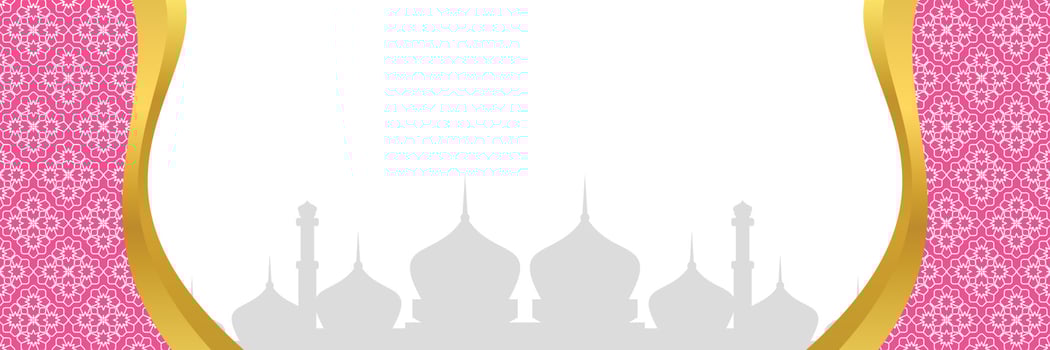 Islamic background, with mandala ornament and mosque silhouette. vector template for banners, greeting cards for Islamic holidays, eid al fitr, ramadhan, eid al adha