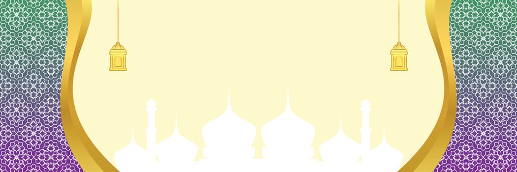 Islamic background, with mandala ornament and mosque silhouette. vector template for banners, greeting cards for Islamic holidays, eid al fitr, ramadhan, eid al adha