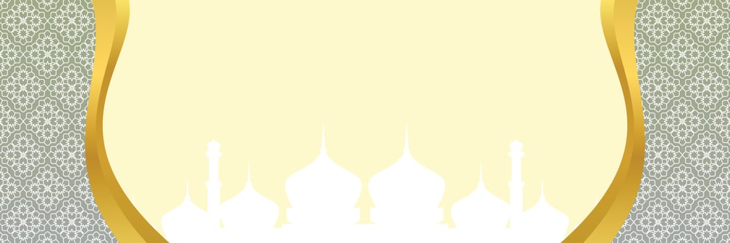 Islamic background, with mandala ornament and mosque silhouette. vector template for banners, greeting cards for Islamic holidays, eid al fitr, ramadhan, eid al adha