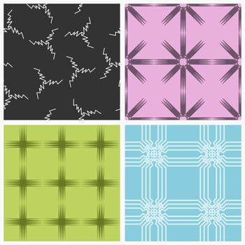 A collection of seamless patterns with abstract themes and high artistic value. Suitable for use on fabrics, book covers, invitations, or walls of homes and offices vector