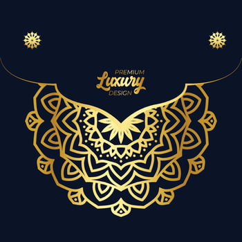Luxury mandala background with golden arabesque pattern vector
