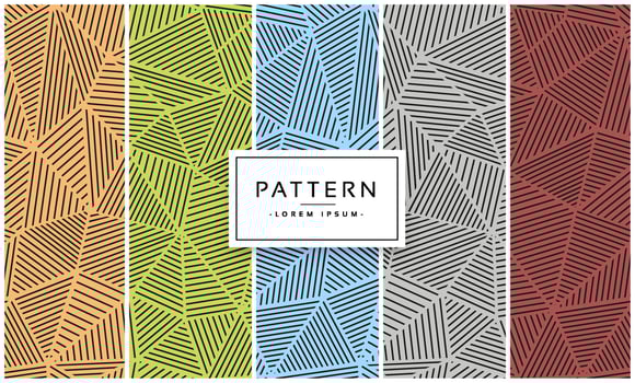 Lines pattern with different colors background vector