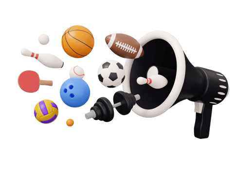 sport equipment megaphone 3d png