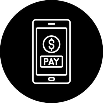 Pay Online Vector Icon Style